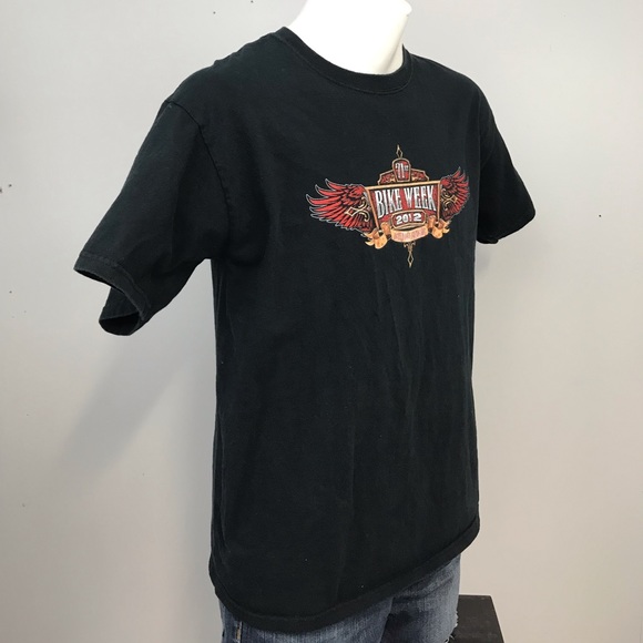 Daytona Bike Week 2012 Black T Shirt Large Harley - Picture 3 of 6